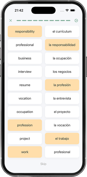 My Words trainer: flashcards, dictations and exercises