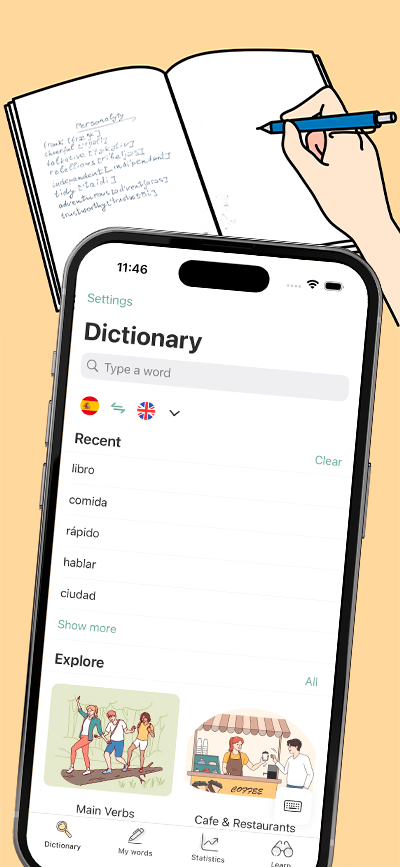 Create your own German vocabulary